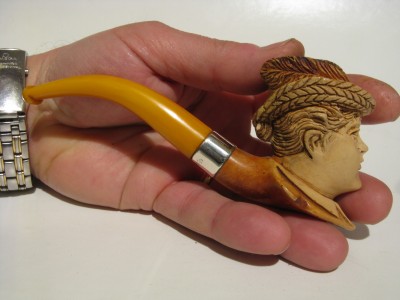 Antique pipe in Meerschaum - Dame