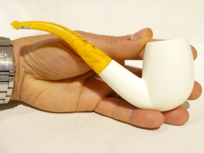 Meerschaum Lubinski - full bent Billiard Chimney