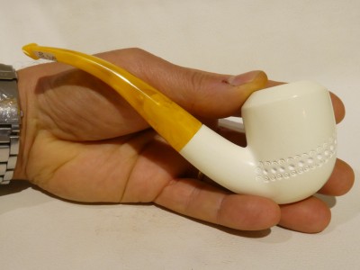 Meerschaum Lubinski - bent Dublin Bullcap