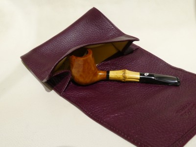 Lanzola porta tabacco - Cervo Bordeaux