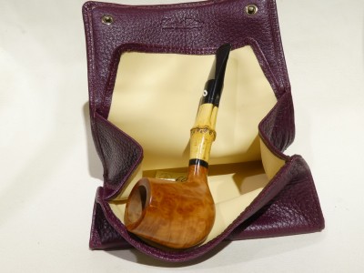 Lanzola box porta tabacco - Cervo Bordeaux