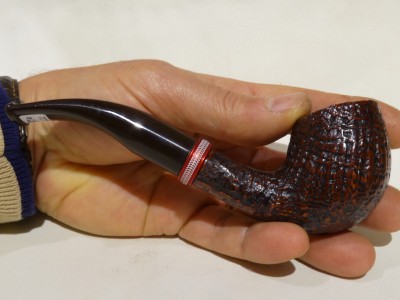 Brebbia LOGO Sabbiata mod. 6222 - bent Billiard (9 mm)