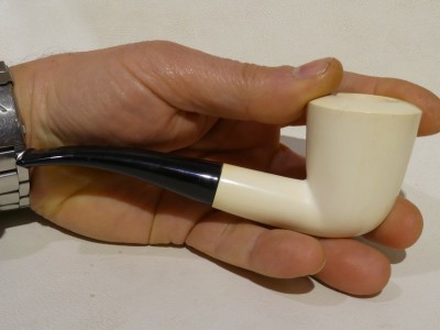 Meerschaum half bent Dublin (9 mm)