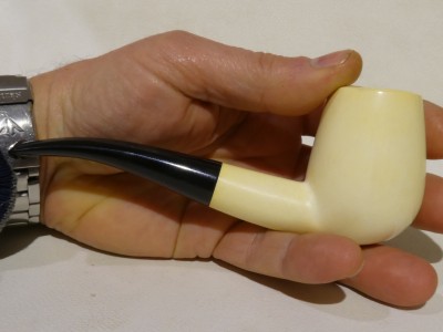 Meerschaum half bent Billiard (9 mm)