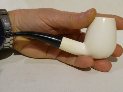 Meerschaum half bent Billiard (9 mm)