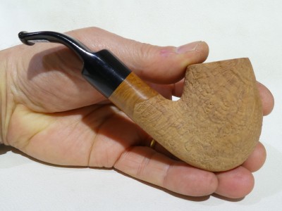 Ercolepipe Natural Sandblasted - full bent Billiard (9 mm)