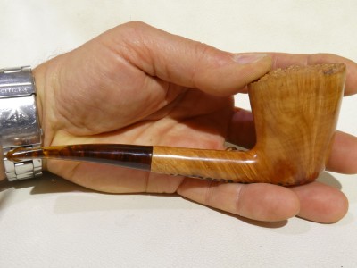 Grenci Natural 00 - 1/4 bent Free Hand bark top