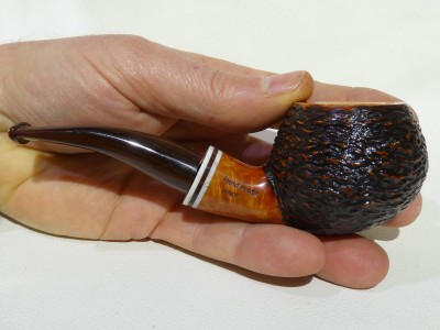 Santambrogio Rusticated Major - half bent Tomato (9 mm)