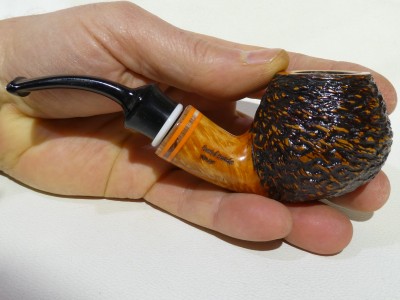 Santambrogio Rusticated Major - half bent Apple/Tomato (9 mm)