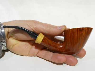 WØ Larsen Straight Grain Smoking Chair by Teddy Knudsen